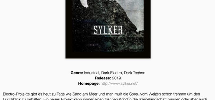 Sylker reviewed in Mensch-Maschinen-Music